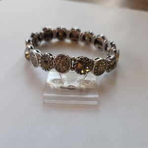 Sparkling Silver and Gold Women's Bracelet